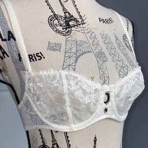Aubade Lace Underwire Bra in White